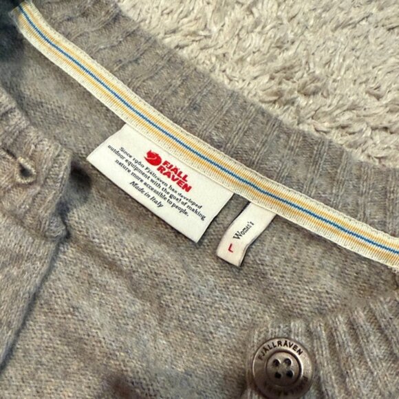 Fjallraven Greenland Re-Wool Cardigan Sweater - Women's L - Picture 4 of 5